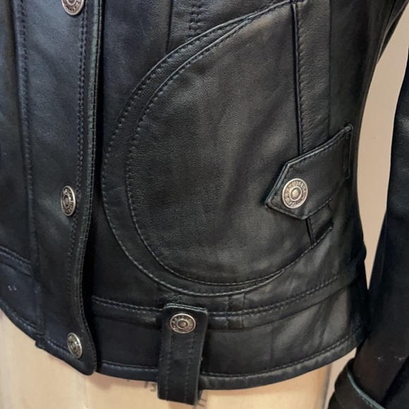 Be Forever U.G.I.Z. Black Leather Moto Jacket - Picture 11 of 15